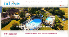 Desktop Screenshot of campinglalinotte.com